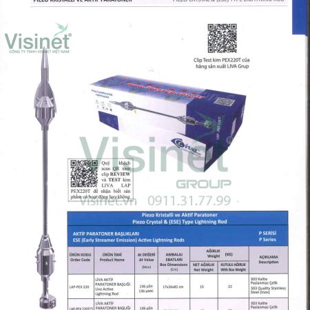 Kim Thu Sét LIVA LAP-PEX-220 RP BK 188M